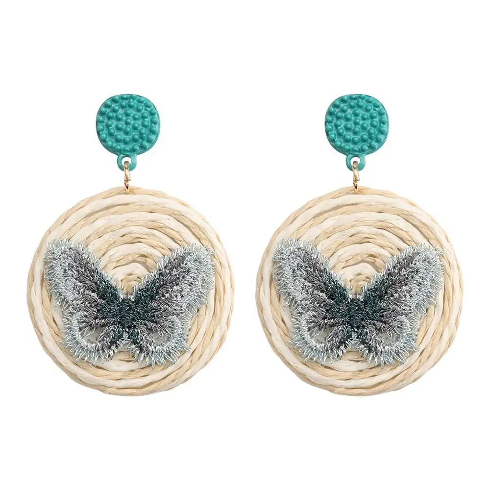 Butterfly Rattan Earring