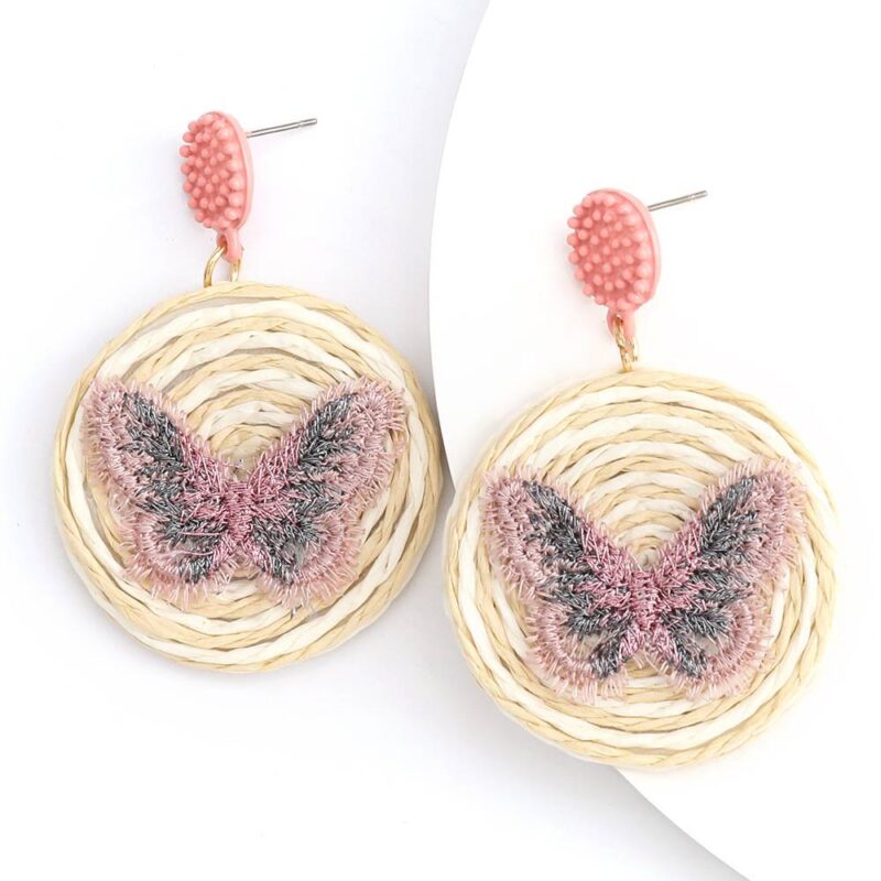 Butterfly Rattan Earring - Image 4