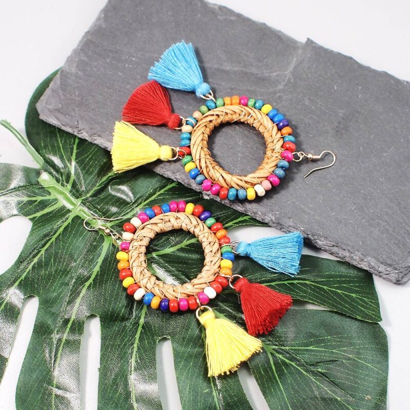 Greta Rattan Earring - Image 5