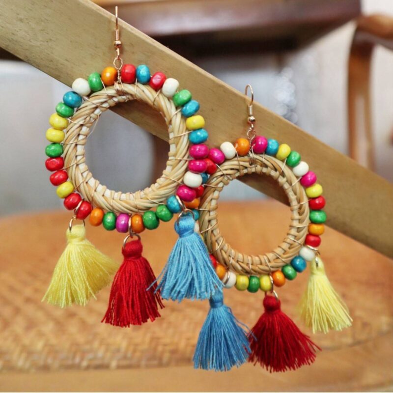 Greta Rattan Earring - Image 4