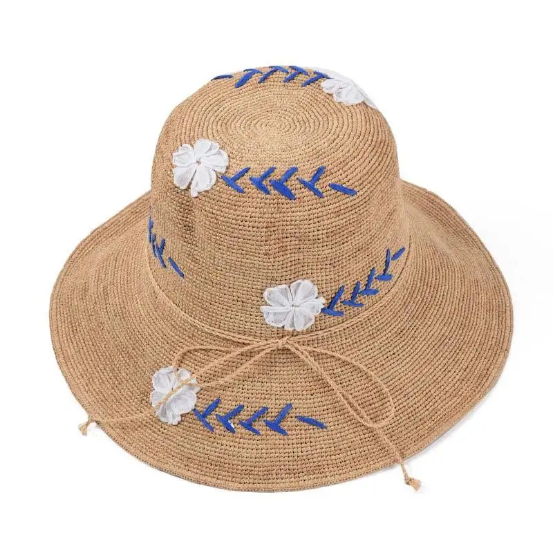 Esme Raffia Crochet Cloche Hat