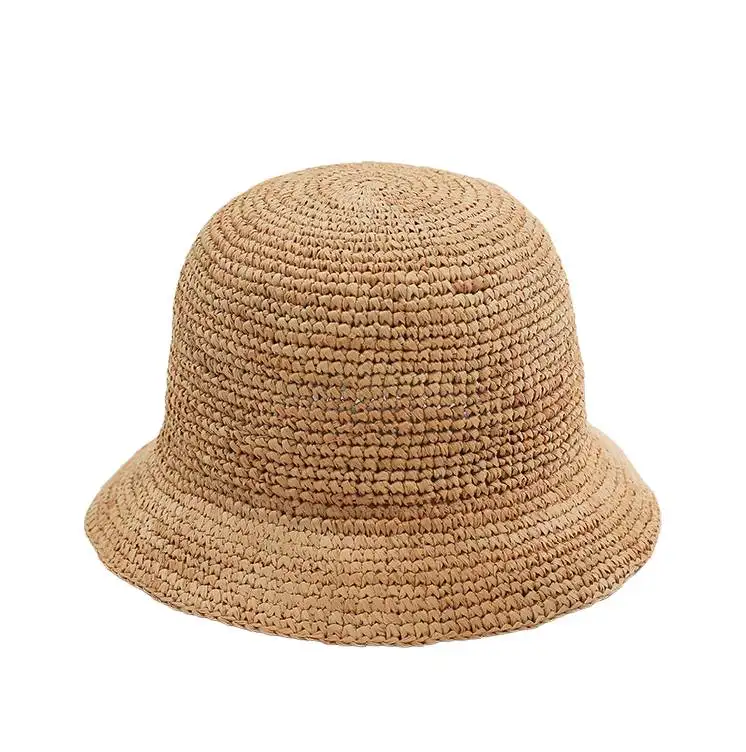 Halle Raffia Crochet Cloche Hat