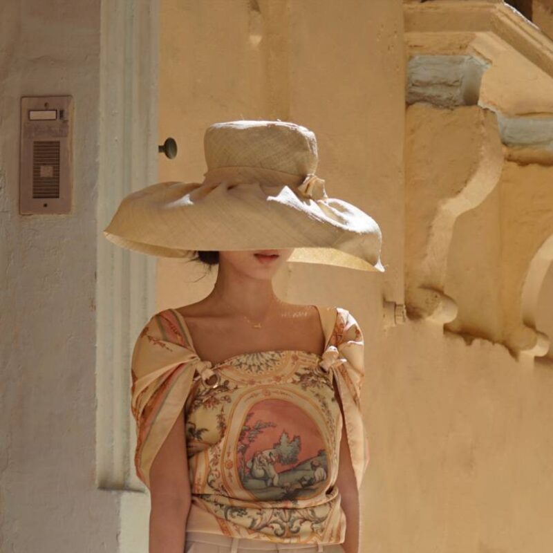 Blakely Raffia Cloche Hat - Image 2