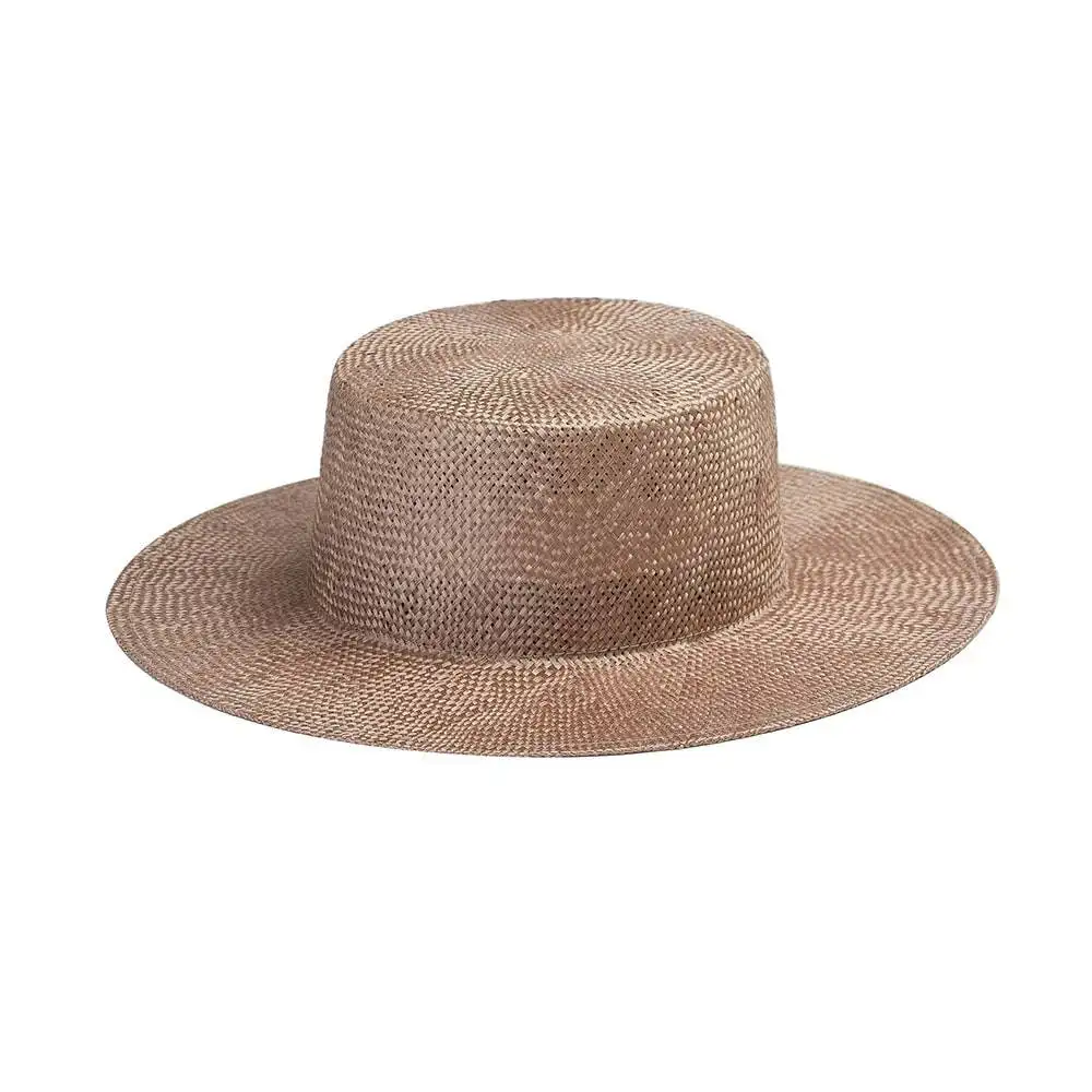 Alani Sisal Straw Boater Hat
