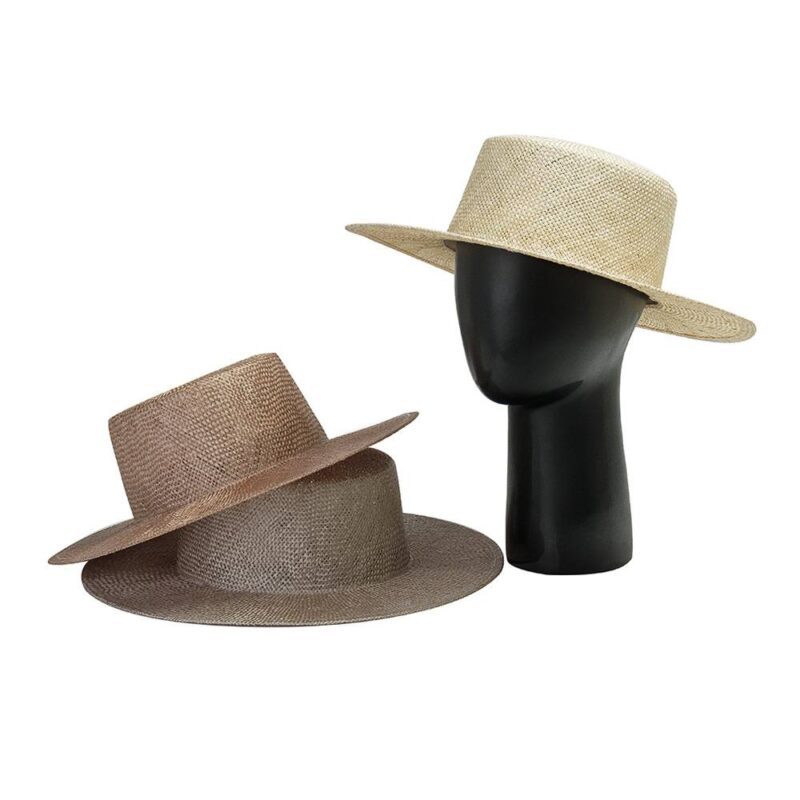 Alani Sisal Straw Boater Hat - Image 3