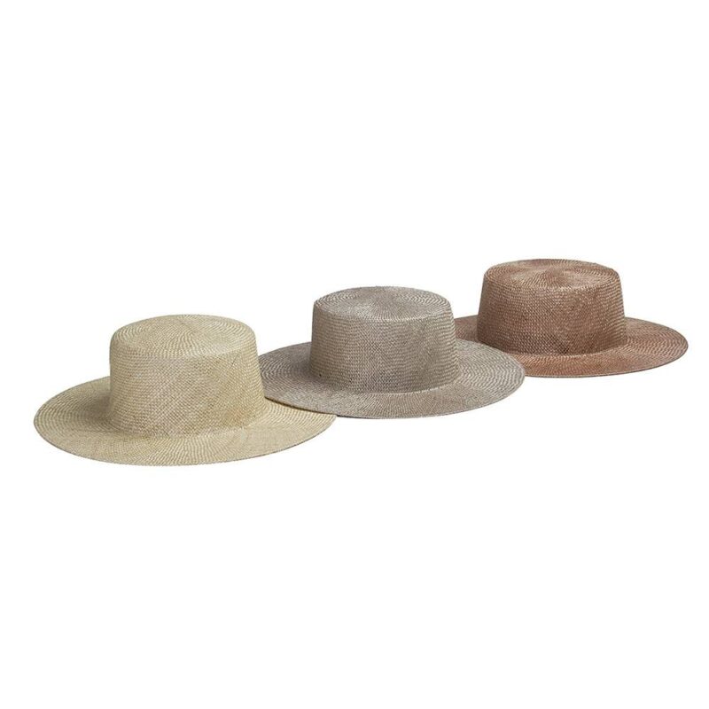 Alani Sisal Straw Boater Hat - Image 2