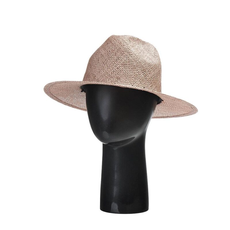 Cynthia Sisal Straw Fedora Hat - Image 3