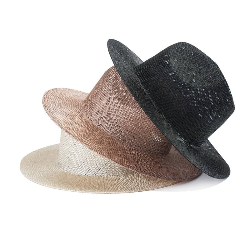 Cynthia Sisal Straw Fedora Hat - Image 2