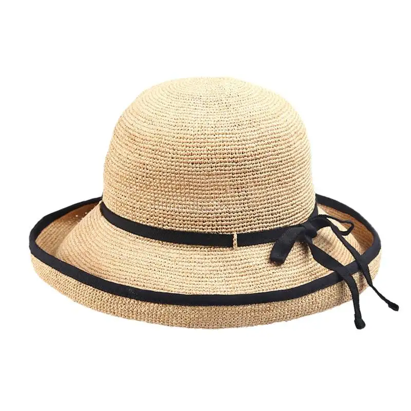 Jocelyn Raffia Crochet Cloche Hat