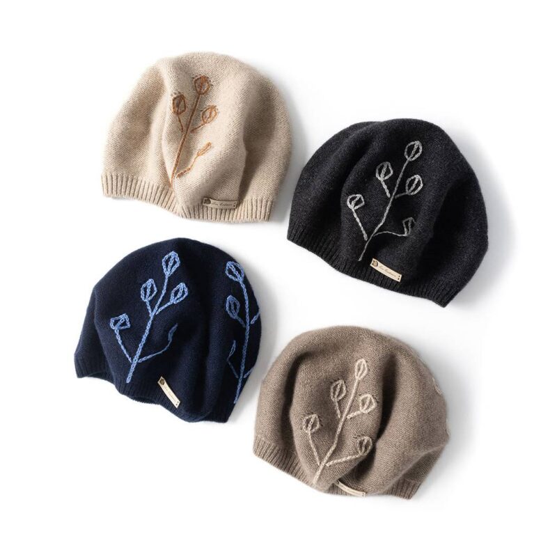 Kibo Pure Cashmere Beret - Image 2