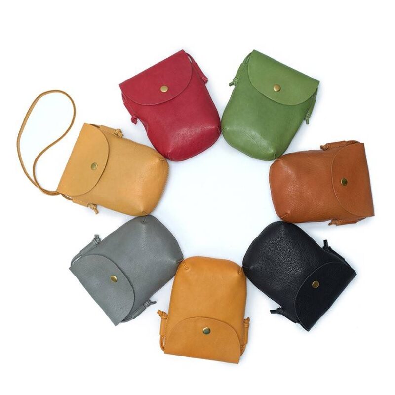 Umi Vegetable Tanned Leather Crossboy Pouch Bag - immagine 5