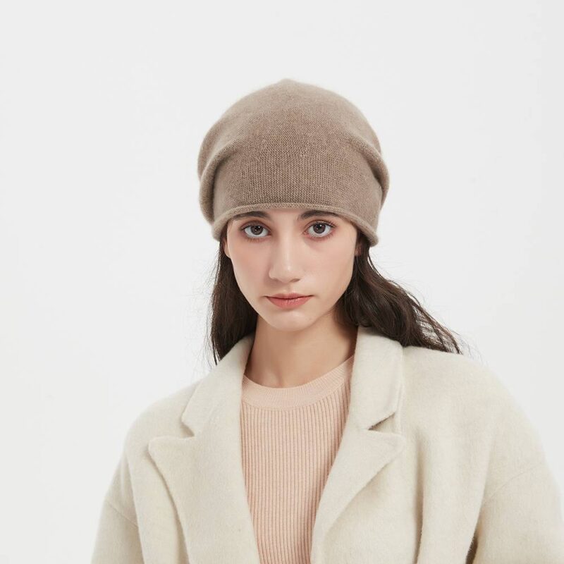 Bonnet en cachemire pur Bina – Image 2