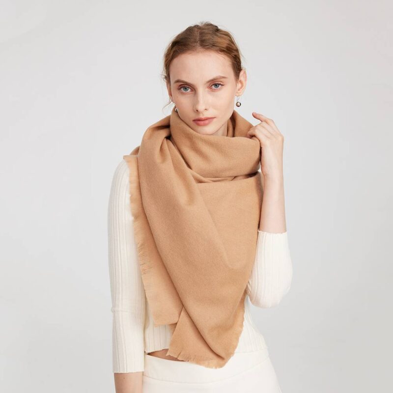 Nairi Pure Cashmere Tasseled Wrap – Image 6