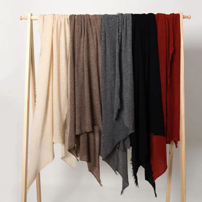 Aliz Pure Cashmere Featherlight Fringed Scarf Wrap – Image 5