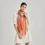 Kono Checked Featherlight Cashmere Scarf Wrap