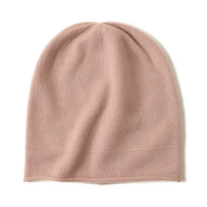 Meri Pure Cashmere Double Layered Beanie
