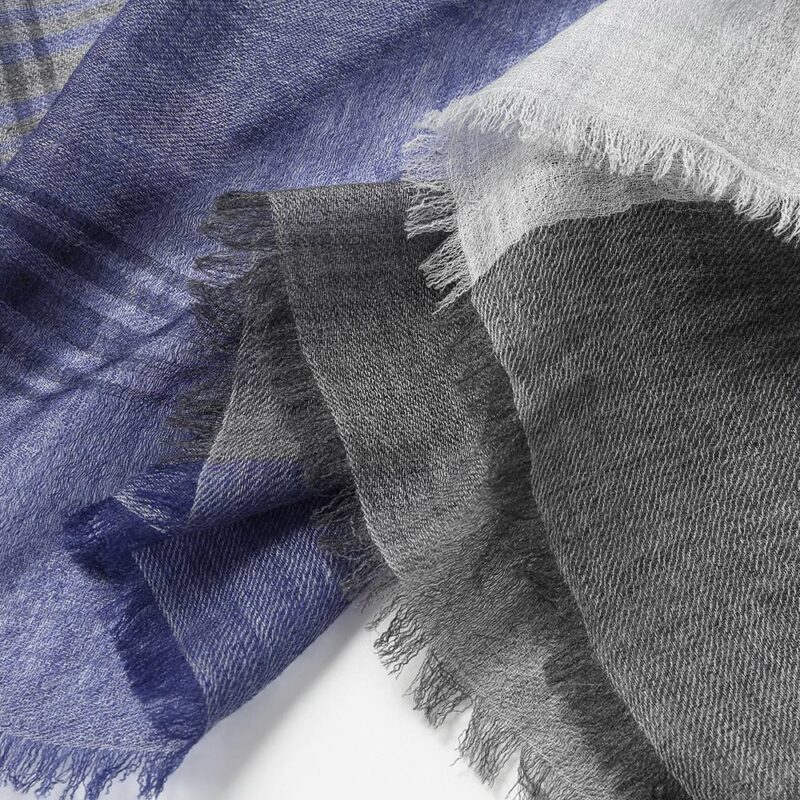 Dia Farbblockierter federleichter Kaschmirschal Wrap – Bild 7