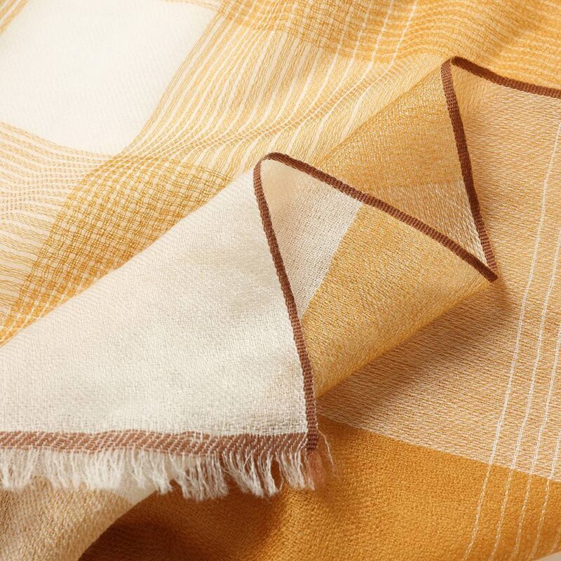 Bala Check Featherlight Cashmere Scarf Wrap - Image 5