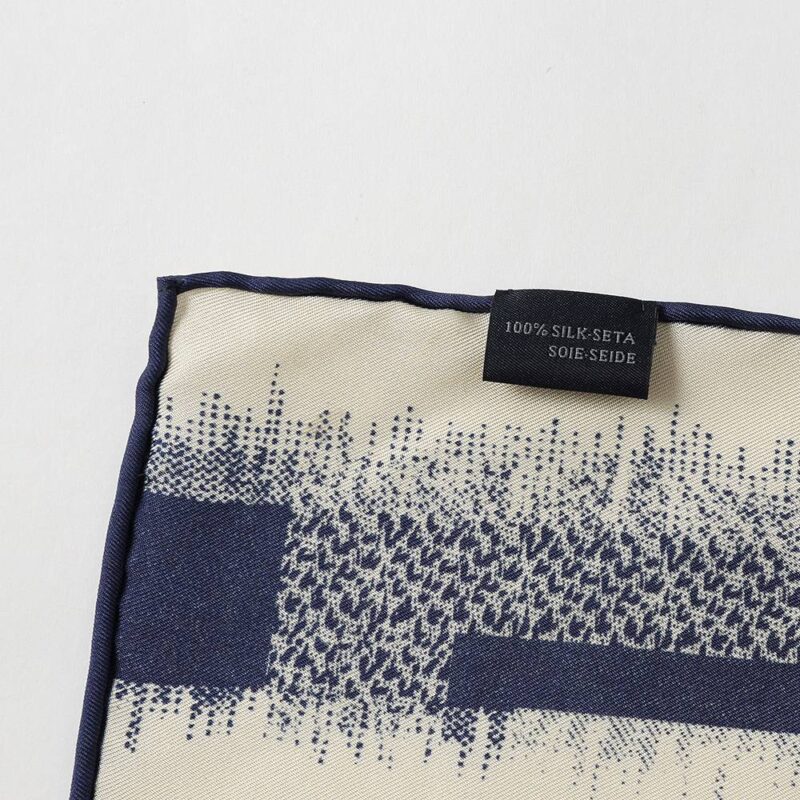 Lan Striped Silk Neckerchief Scarf - Image 7