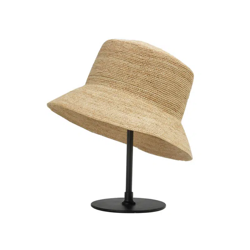 Ceil Raffia Crochet Bucket Hat - Image 3