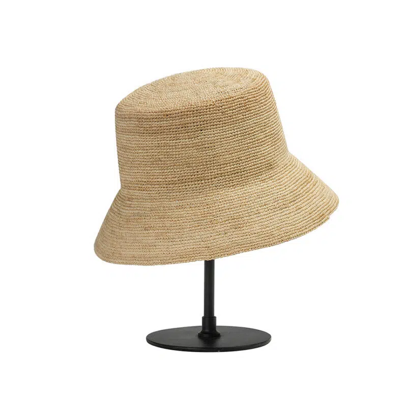 Ceil Raffia Crochet Bucket Hat - Image 4