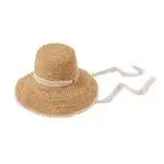 Jenka Raffia Crochet Cloche Hat With Chin Strap