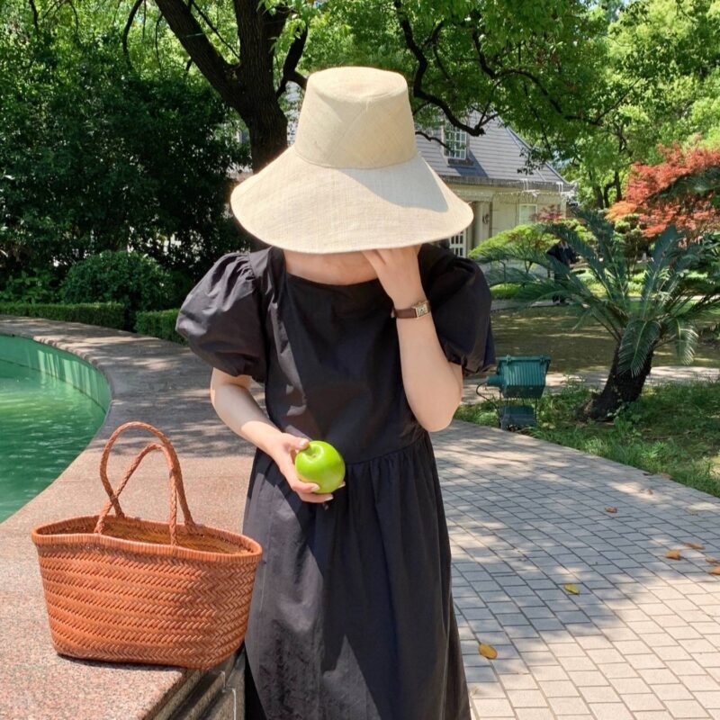 Shik Raffia Cloche Hat - Image 3