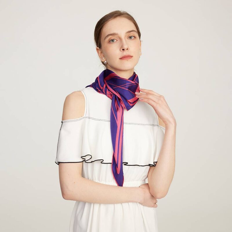 Zena Neckerchief Silk Scarf - Image 4
