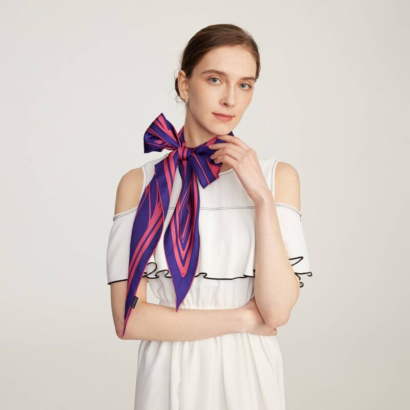 Zena Neckerchief Silk Scarf - Image 6
