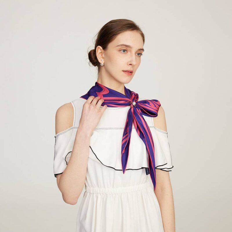 Zena Neckerchief Silk Scarf - Image 5