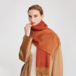 Deva Reversible Cashmere Scarf - Chili Red