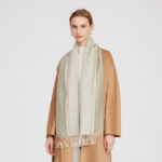 Deva Reversible Cashmere Scarf - Laurel Green