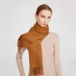 Deva Reversible Cashmere Scarf - Cocoa Brown