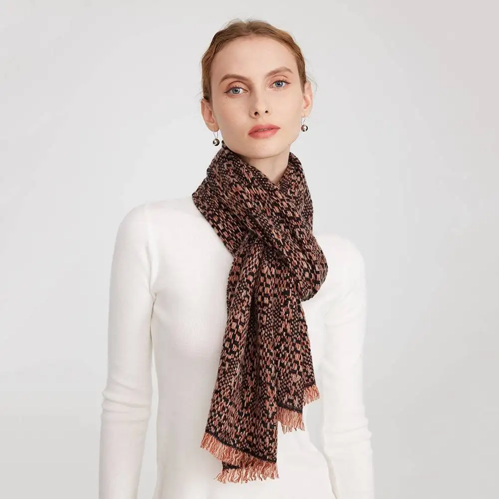 Jan Pure Cashmere Space-dyed Scarf - Black