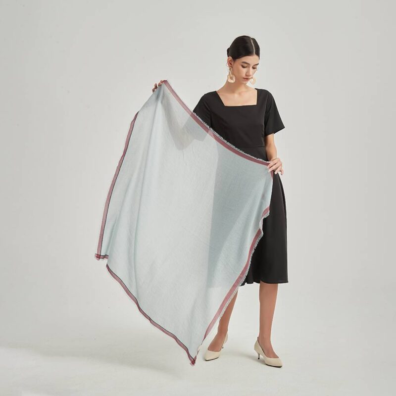 Keo Square Featherlight Cashmere Scarf Wrap - Image 2