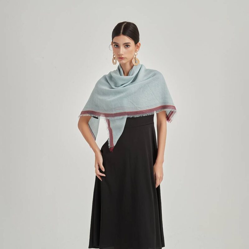 Keo Square Featherlight Cashmere Scarf Wrap - Image 3