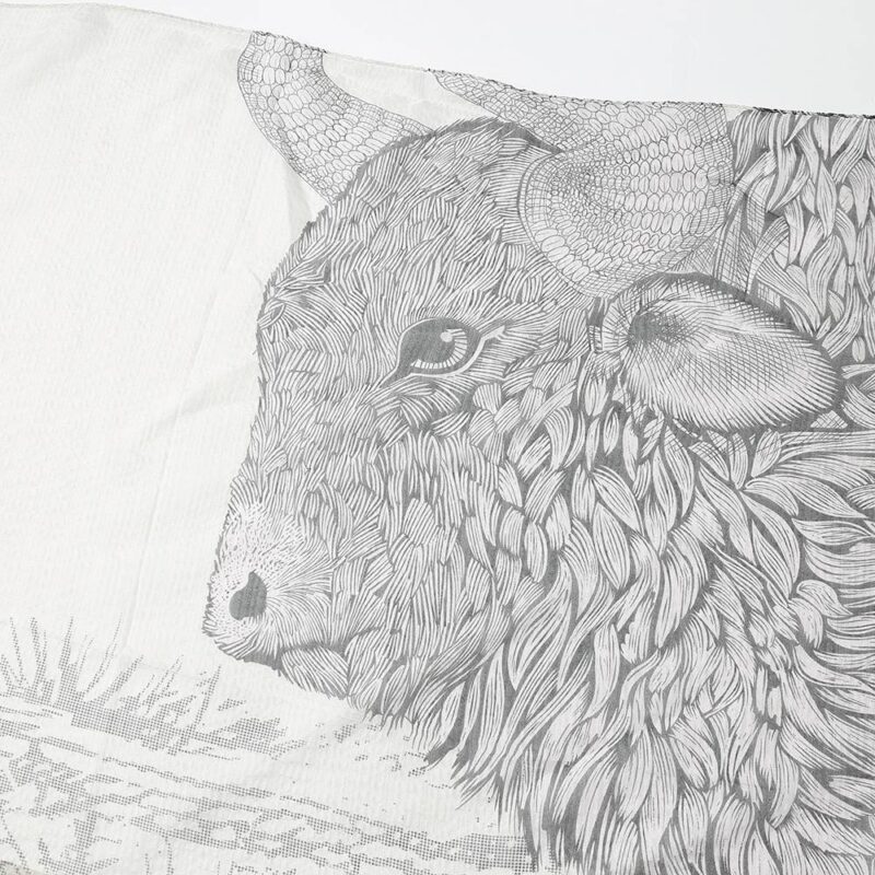 Avia Buffalo - Sciarpa di seta con frange - Wrap - immagine 5