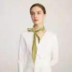 Ike Striped Neckerchief Silk Scarf