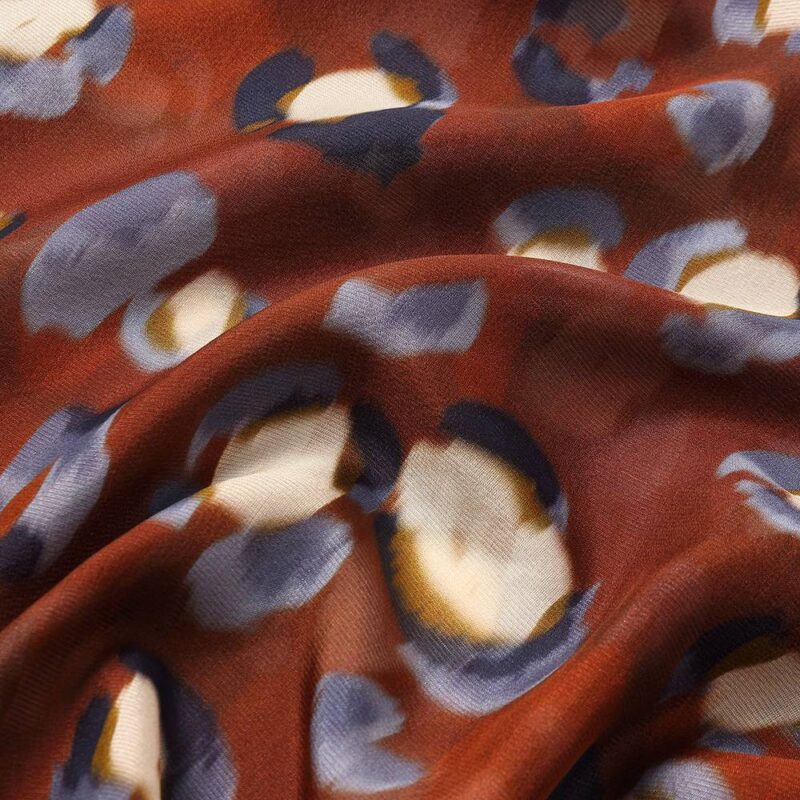 Sciarpa di seta quadrata floreale Shila - immagine 8