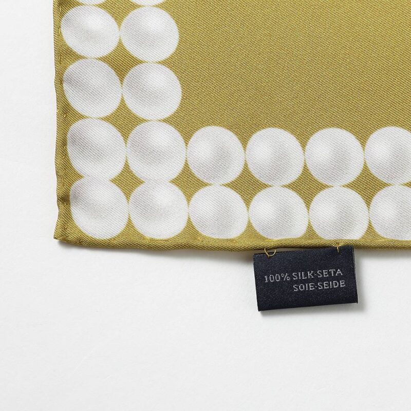 Roi Pearl Print Square Silk Scarf - Image 10