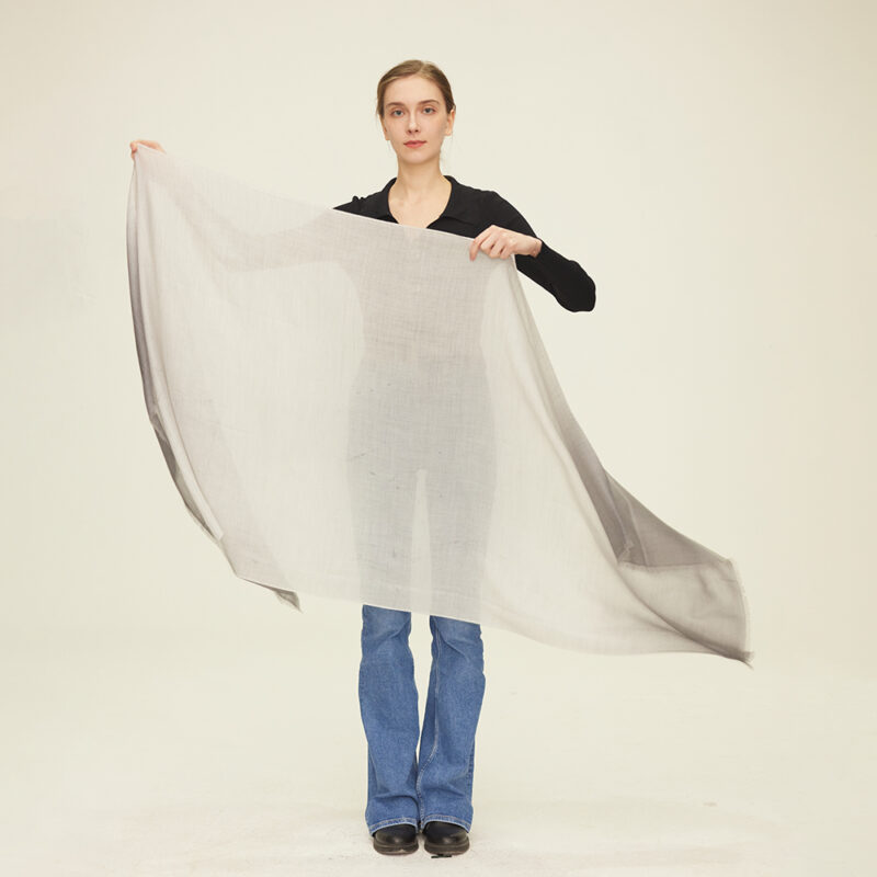 Isra Gradient Featherlight Cashmere Scarf Wrap - Image 2