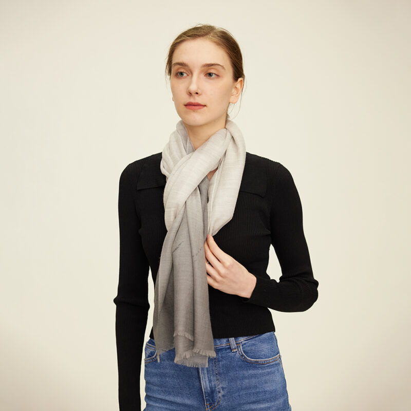 Isra Gradient Featherlight Cashmere Scarf Wrap - Image 4