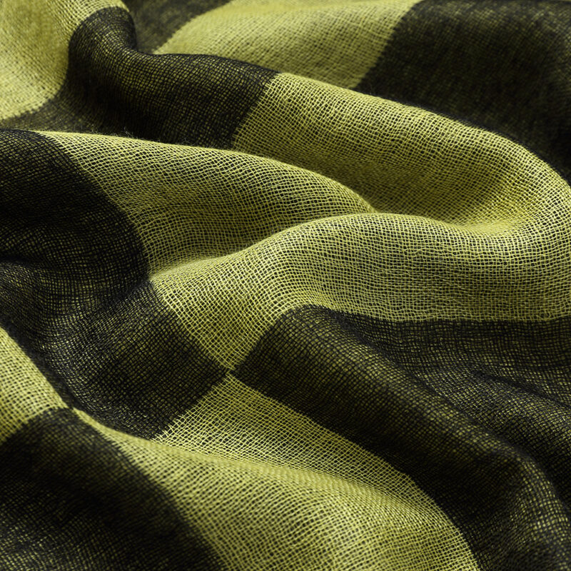 Nami Check Featherlight Cashmere Scarf Wrap - Image 7