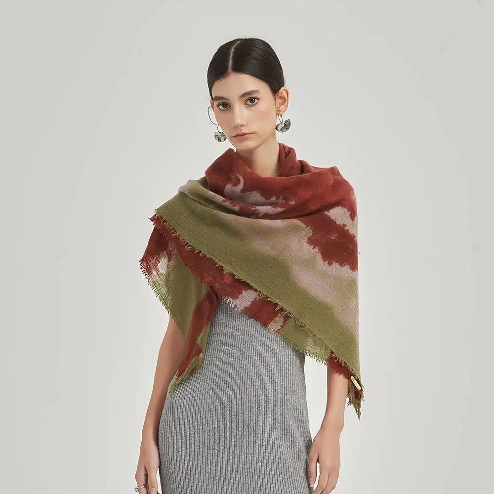 104 1196 Faya Square Cashmere Scarf Wrap - Image 1