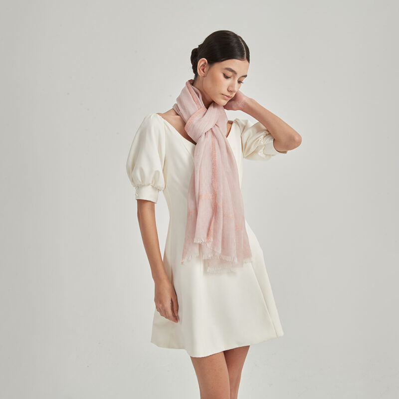 Helena Featherlight Cashmere Scarf Wrap - Image 4