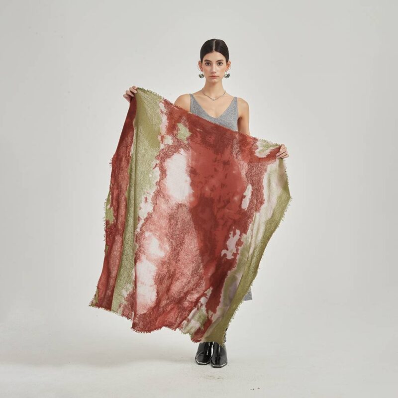 Faya Square Cashmere Scarf Wrap - Image 2