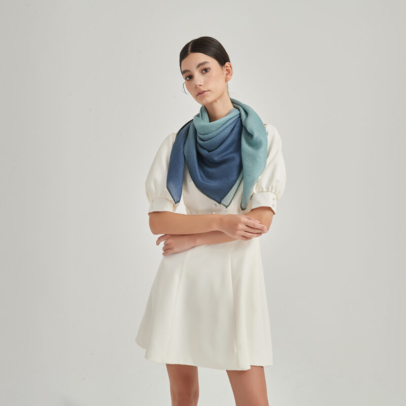 Inu Square Featherlight Cashmere Scarf Wrap - Image 3