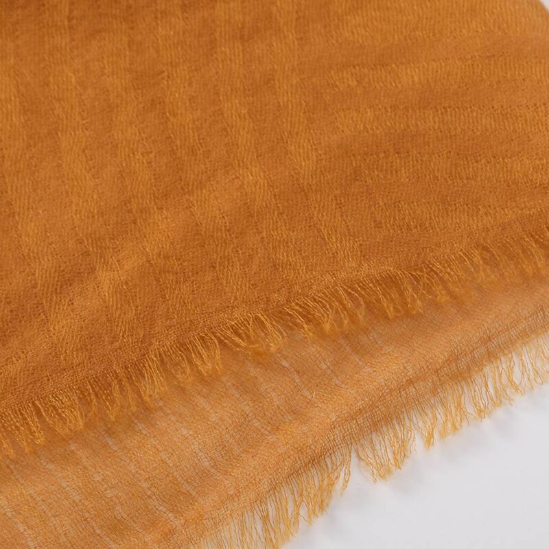 Zena Square Featherlight Cashmere Scarf Wrap - Image 7