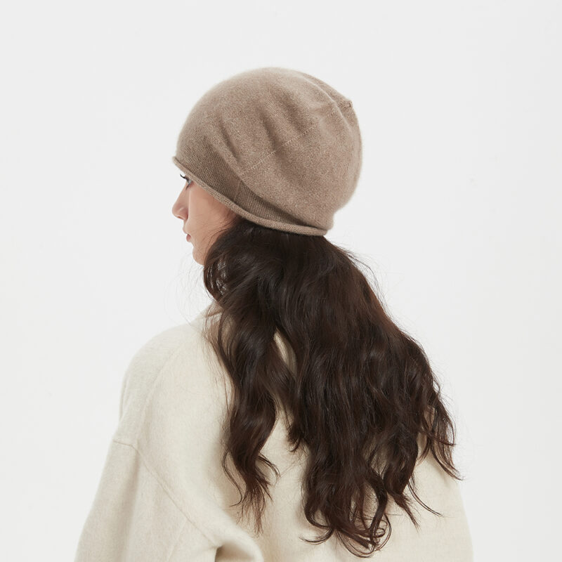 Bonnet en cachemire pur Bina – Image 3
