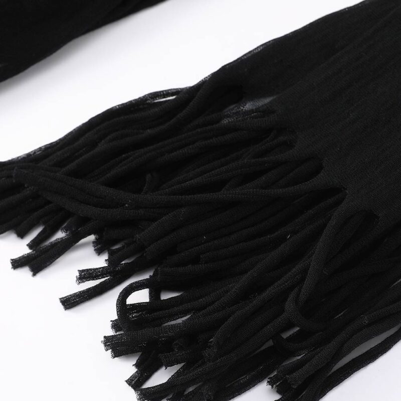 Alpa Featherlight Cashmere Tasseled Scarf Wrap - Image 8